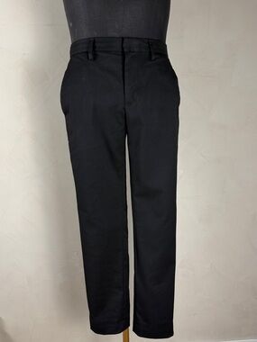 Banana Republic Black Slim Chino Pants 30S Tailored Stretch
